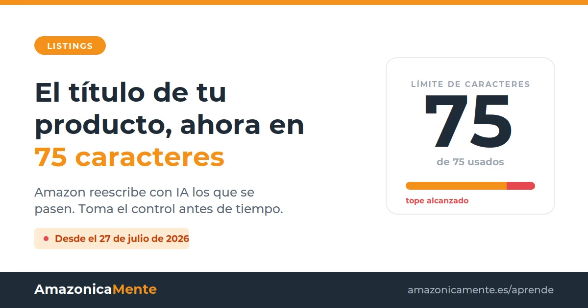 Amazon Titulos 75 Caracteres | AmazonicaMente